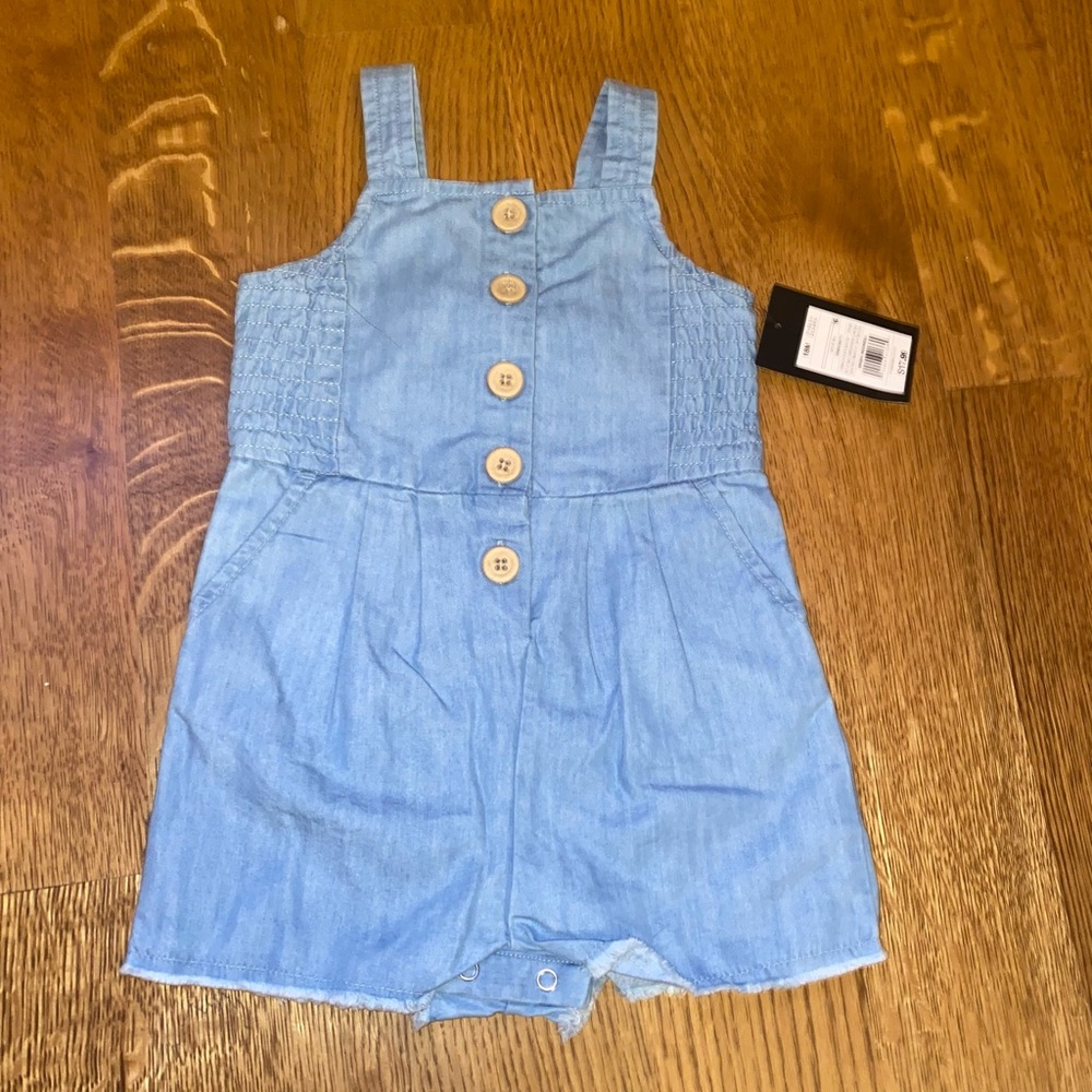 NWT Art Class Jean Romper